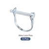 METALLIXITY 5pcs Safety Coupler Pins (6x45mm) Shaft Lock Pins Round Arch Wire Retainer for