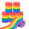 10Rolls Vibrant Colors Rainbow Crepe Paper DIY Decoration Crepe Paper Streamers  Ceremony Decoration
