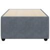 Vidaxl Bed Frame Without Mattress, Dark Gray, 90X200 Cm, Velvet