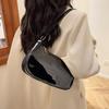 Women's Patent Leather Handbag Versatile Fashion Shoulder Casual Commuting Bags Girl Brand Designer Zipper Handbag