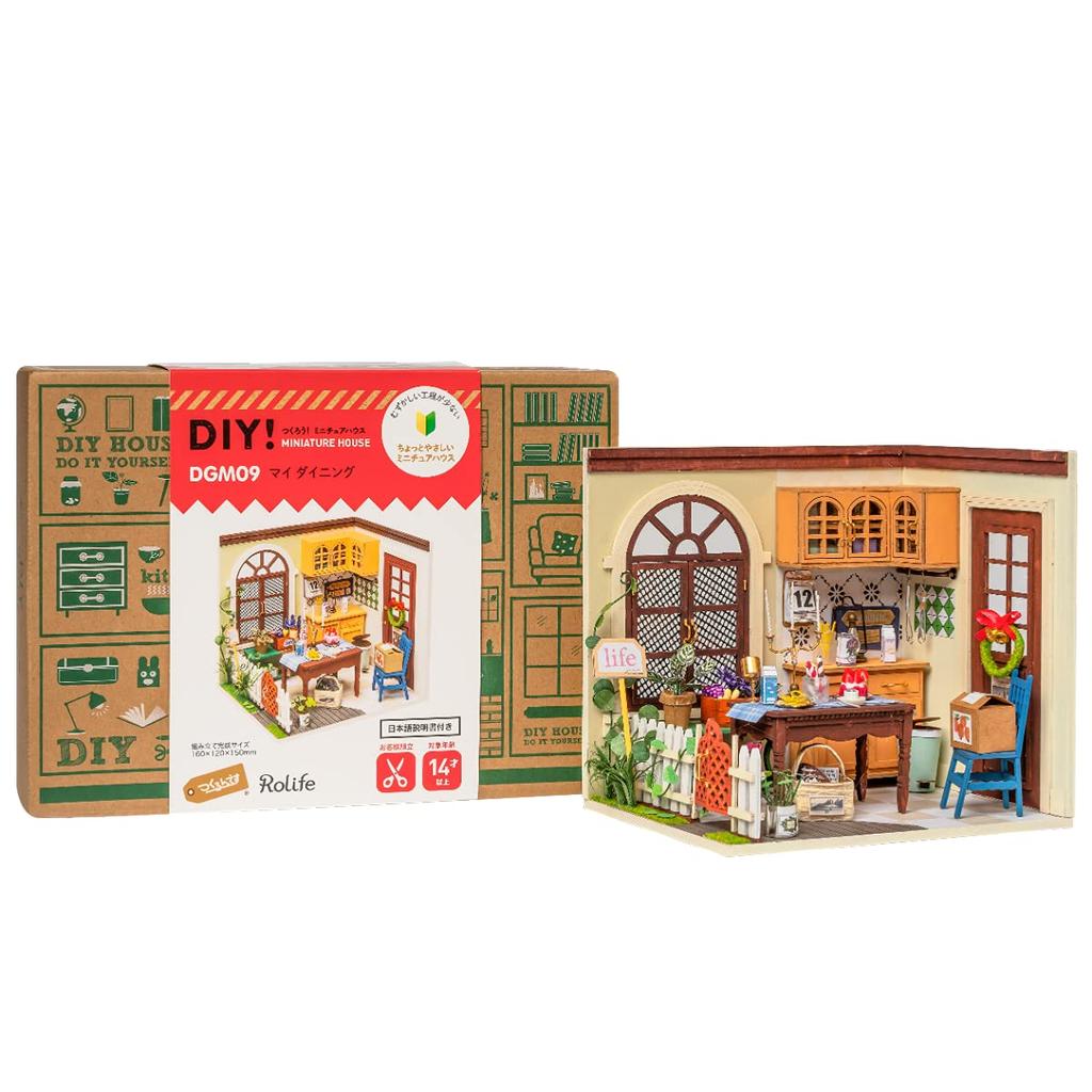Tsukurundesu® DIY Miniature House Dollhouse DGM Series (My Dining) with Japanese Instructions