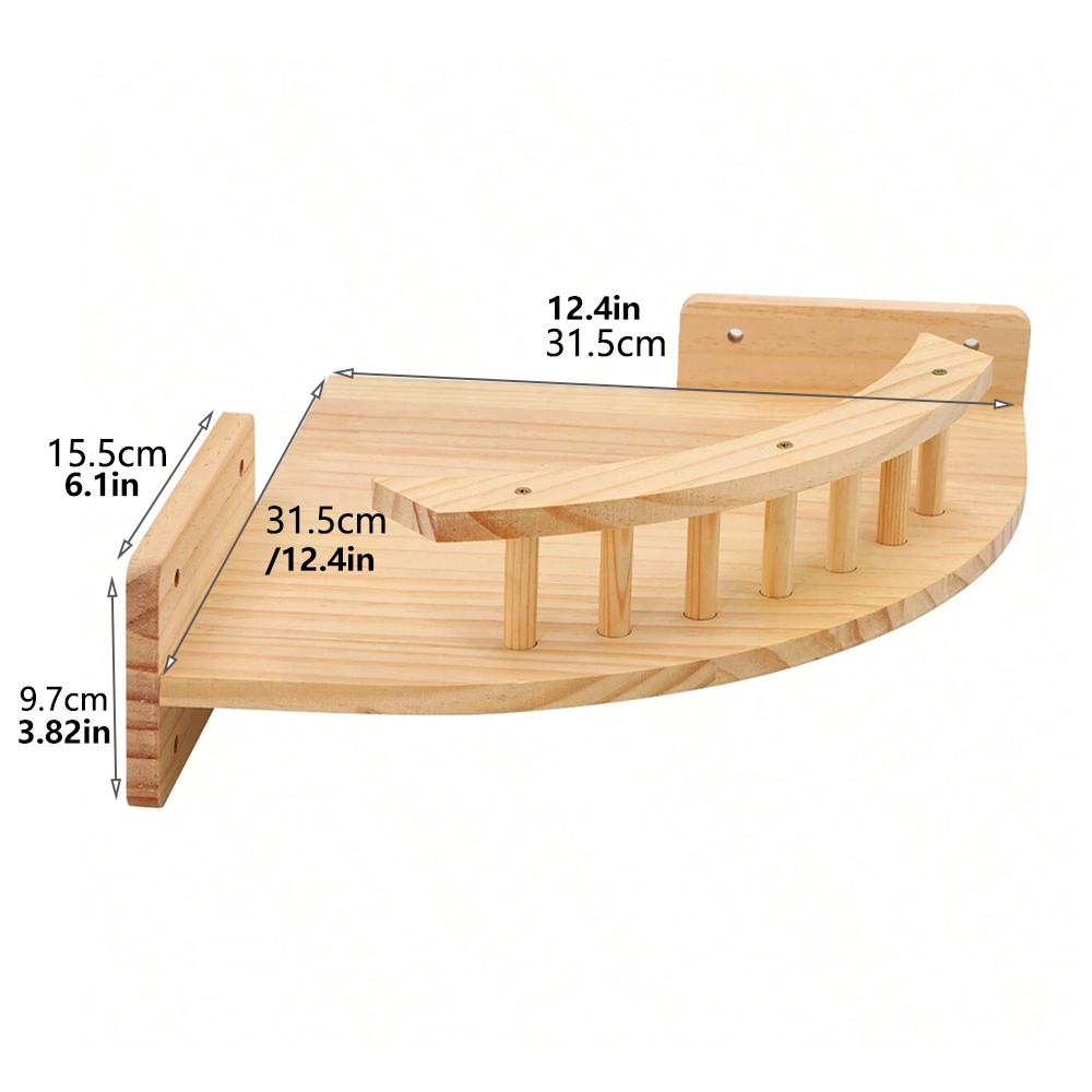 Cat Wall Climbing Shelves ScratcherFurniture Wall Mounted Bed Cat Wall Shelves & Hammock for Indoor Cats Home Decor Accessories