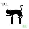 Decorative Lawn Stakes Halloween Garden Stake, Black Cat Yard Sign with Glow-in-the-dark Eyes, Waterproof Spooky Ghost Silhouette for Pathway