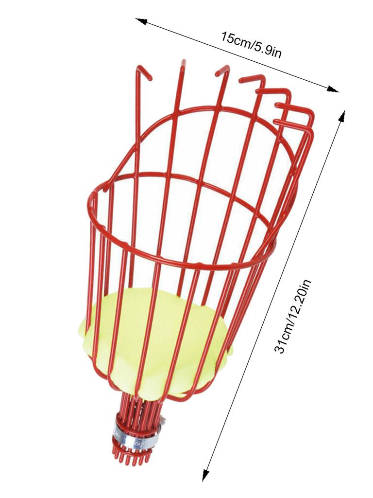 Fruit Picker Head Metal Deep Basket Without Pole Fruit Collector Harvest Picking Apple Citrus Pear Farm Garden Catcher Device