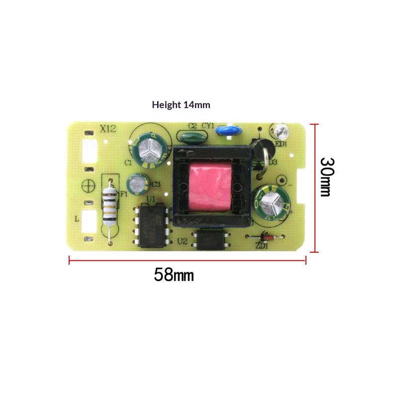 1Pcs Step-Down Power Supply Board 5V 2A Adapter Ac220V To Dc 5V Switching Power Supply Module