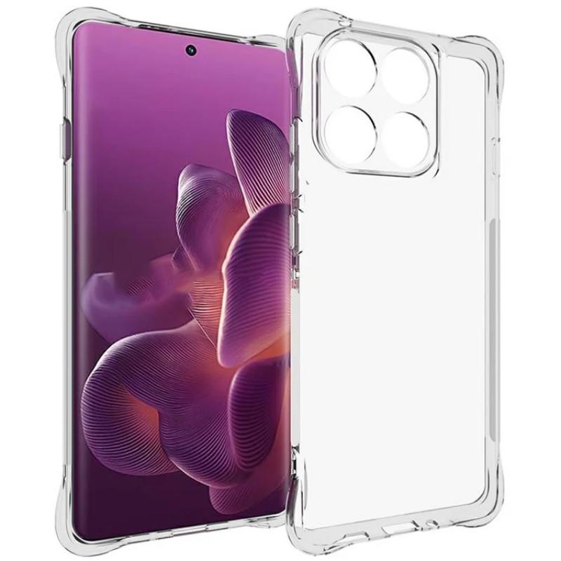 

For Motorola Edge 60 Pro 5G Clear TPU Case WANLONFENG TM Series 2.0mm Phone Back Cover Transparent