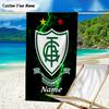 1PC Custom Name Beach Towel Galactic Shield Emblem Beach Towel, Suitable for Camping, Travel, Beach Accessories, Super Absorbent, Family Gift