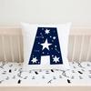 Letter White Cushion Cover  Kids Pillow Cute Home Decor Pillowcase