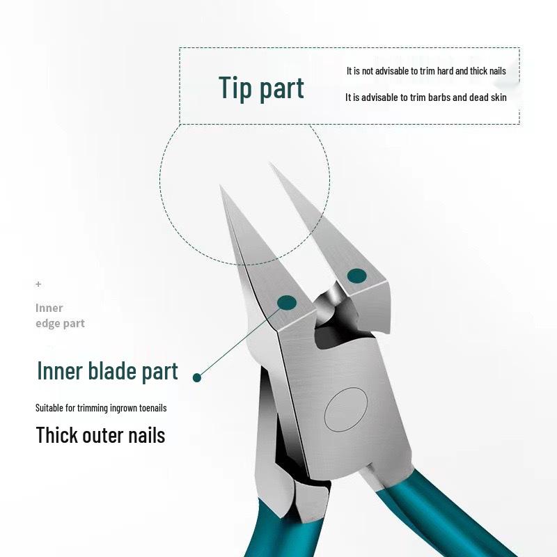 Stainless Steel Ingrown Toenail Clipper & Cuticle Scissors