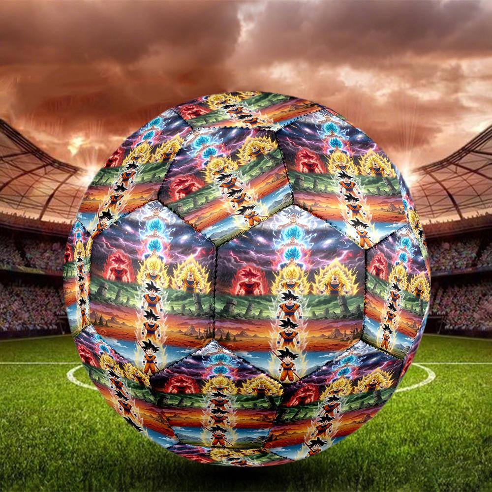 DRAGON BALL Print Size 5 Soccer Ball, Standard Match Football for Sports Game and Team Practice, Ideal Gift for Soccer Fans