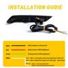 REAR L+R REFLECTOR BUMPER LED LIGHT TAIL WHITE For LAMPS HONDA 2013-2015 CIVIC
