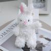 White Charming Rabbit Plush Toy Realistic Bunny Design Perfect For Baby And Play Kids