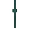 Clôture en grillage métallique - Maison Exclusive - 25 x 2 m - Acier enduit PVC vert - Poteaux 1,34/1,28 m