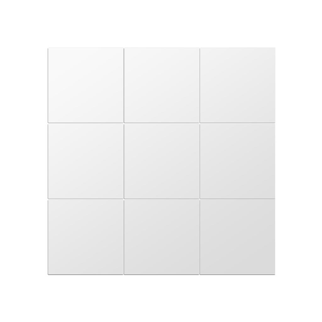 9 Pcs DIY Squares Mirror Wall Stickers 15cm Selfadhesive Tiles 3 D Mirror Decor for DIY Acryli