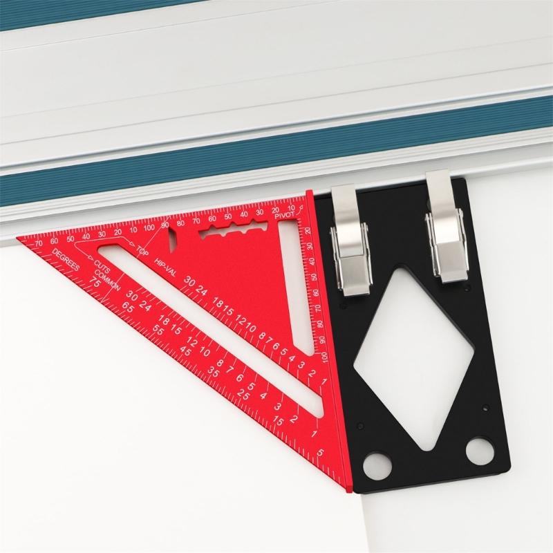 Aluminum 90°Right Angle Guide Rails 90 Degree Angle Stop Precise Cutting Tool For Woodworking And Carpentry Operations
