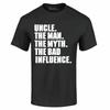 Uncle The Man The Myth The Bad Influence T-shirt Funny Uncle Father's Day Shirts