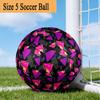 1PC Colorful Retro S Size 5 Soccer Balls, Anti-Slip, Outdoor Sport, a Unique Gift, Birthdays, Christmas gifts Valentine'S Day gifts A65