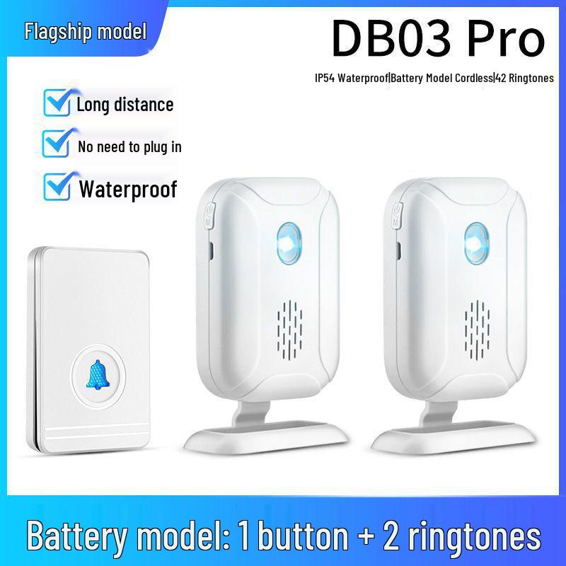 Wireless Smart Long-Range Doorbell & Elderly Pager