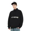 Li-Ning Stand Collar Solid Color Casual Versatile Fashion Comfortable Sweatshirt Men Sweatshirt Black AWDUF23-1