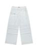TUOMIO Eyelet Belt Bag Pants [White]