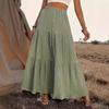 2024 Spring & Autumn Women's Patchwork Long Dress Midi Skirt