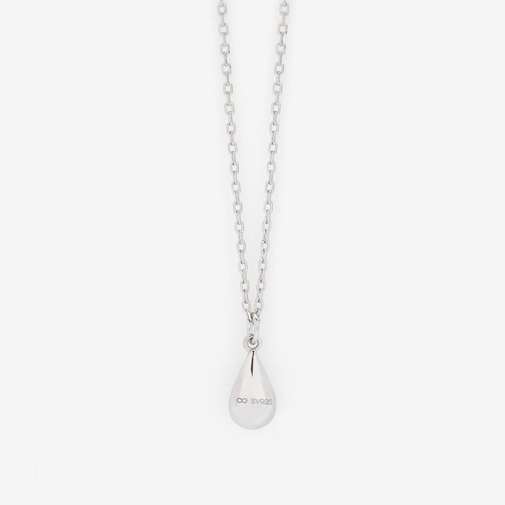 [BLOOM] [Official] Women's Necklace, Silver, Rhodium Plated, Teardrop Motif 0772-4663-0019-0000