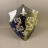 Polished Steel Knight Shield with Fleur De Lis Medieval Armor Prop, Wall Decor