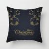 Creative Black and White Christmas Theme Pillowcase Holiday Gift Sofa Decoration Cushion Cover