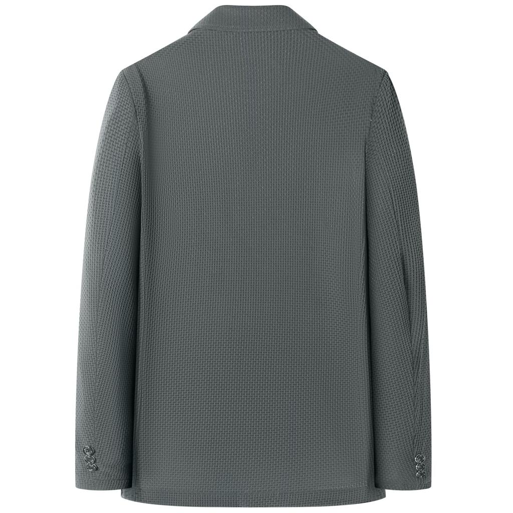 Summer Cool 4 3 Sleeve Plain UV Sweat Quick Business Casual [MYMRIN] Men's Jacket, Spring/Summer, Thin, Feel, Pockets, Buttons, Protection, Cool,