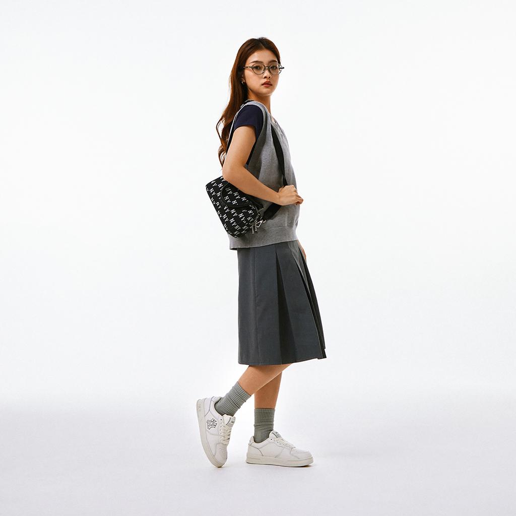 New MLB New York Yankees Artificial Leather Boston Bag, Shoulder Bag, Crossbody Bag, Handbag Regular Unisex Black 3ABWS014N-50BKS