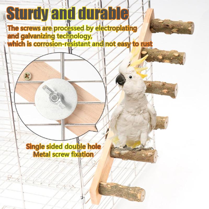 Interactive Wooden Scale for Pets, 1 Piece, Parrot Toy, Hamster Cage, Fun Grinding Stick, Climbing Toy, Bird Accessories