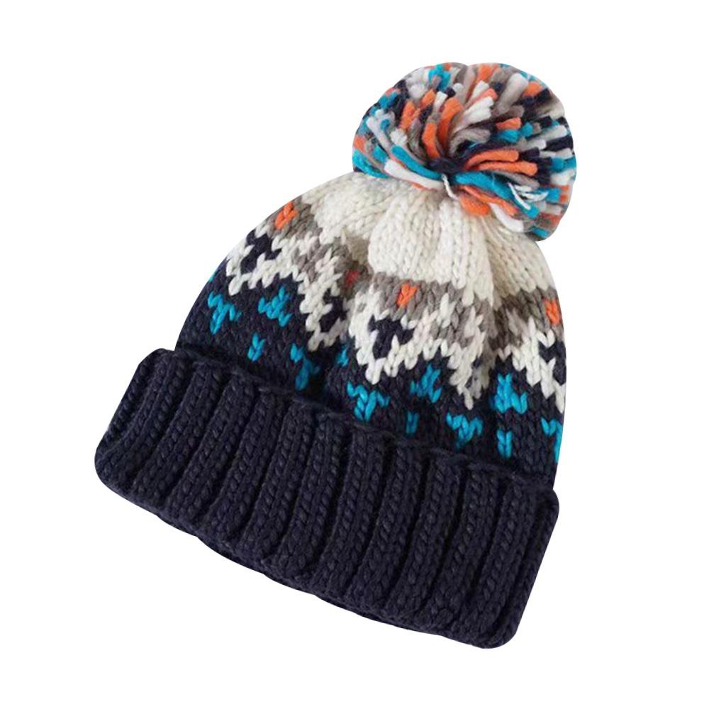 Thickened Winter Hat Warm Beanie Hats Fashion Pompoms Hat  Women