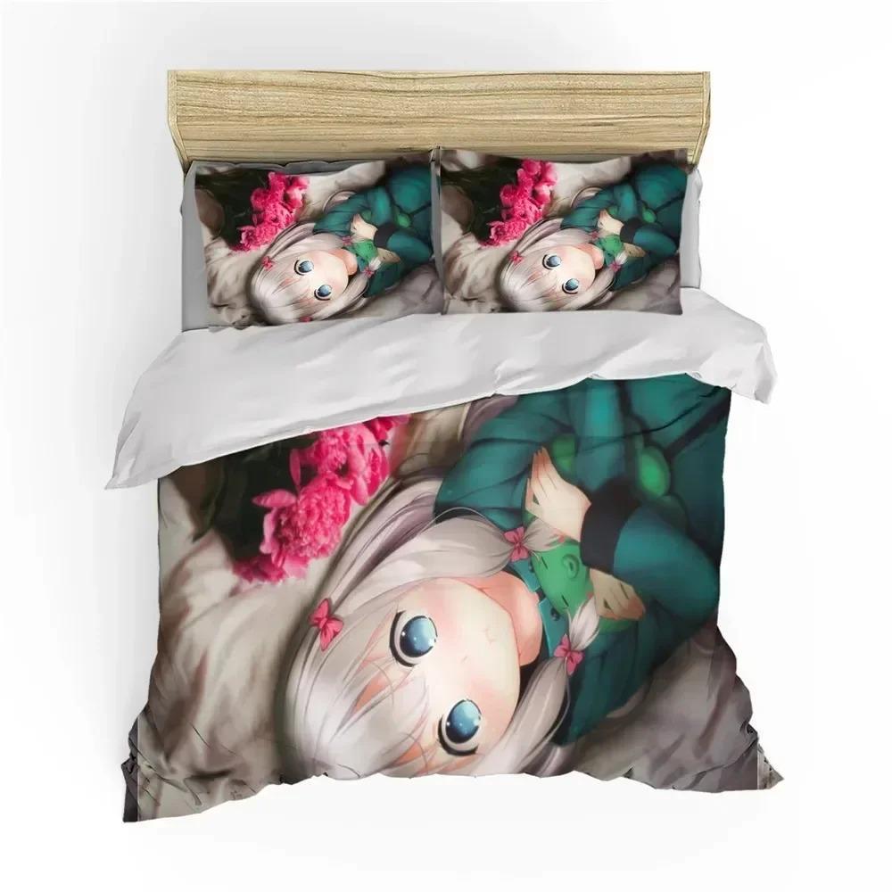 

Fashion Japan Anime Cartoon Bedding Set Bedroom Soft Modern Bedspreads Comefortable Kids Duvet Cover Quilt Cover And Pillowcase EU Single(135*200cm)3pcs