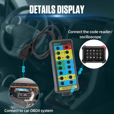 Araç Teşhis Protokolü Dedektörü Test Cihazı LED Göstergesi Otomotiv Tarama Aracı OBD2 Protokolü Analizörü Araç Teşhis
