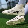 Kinder/Herren Socken Mund Fußballschuhe Gummi Weiche Sohle Kurzen Nagel Kunstrasen Leder Jugend Kinder Fußballschuhe