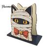 Wooden Roll Paper Stand Halloween Napkin Holder, Spooky Rustic Holder Towel for Home Kitchen Bathroom Countertop Dining Table Decor