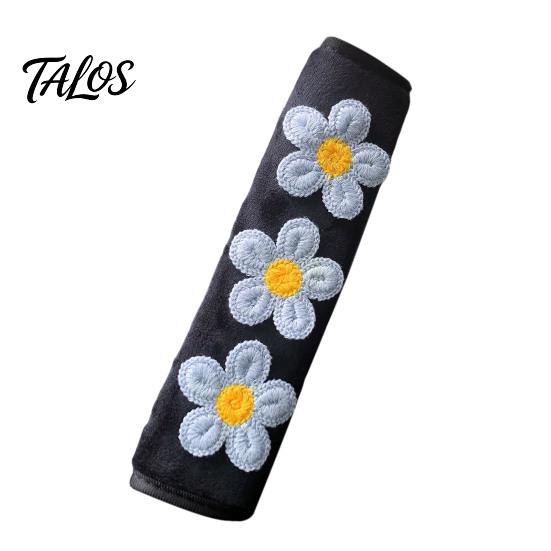 Cute Flower Seat Belt Cushions Floral Pads for Car, Soft Mesh Shoulder Skin Friendly Seatbelt Padding Strap Covers, Comfortable Universal Protective