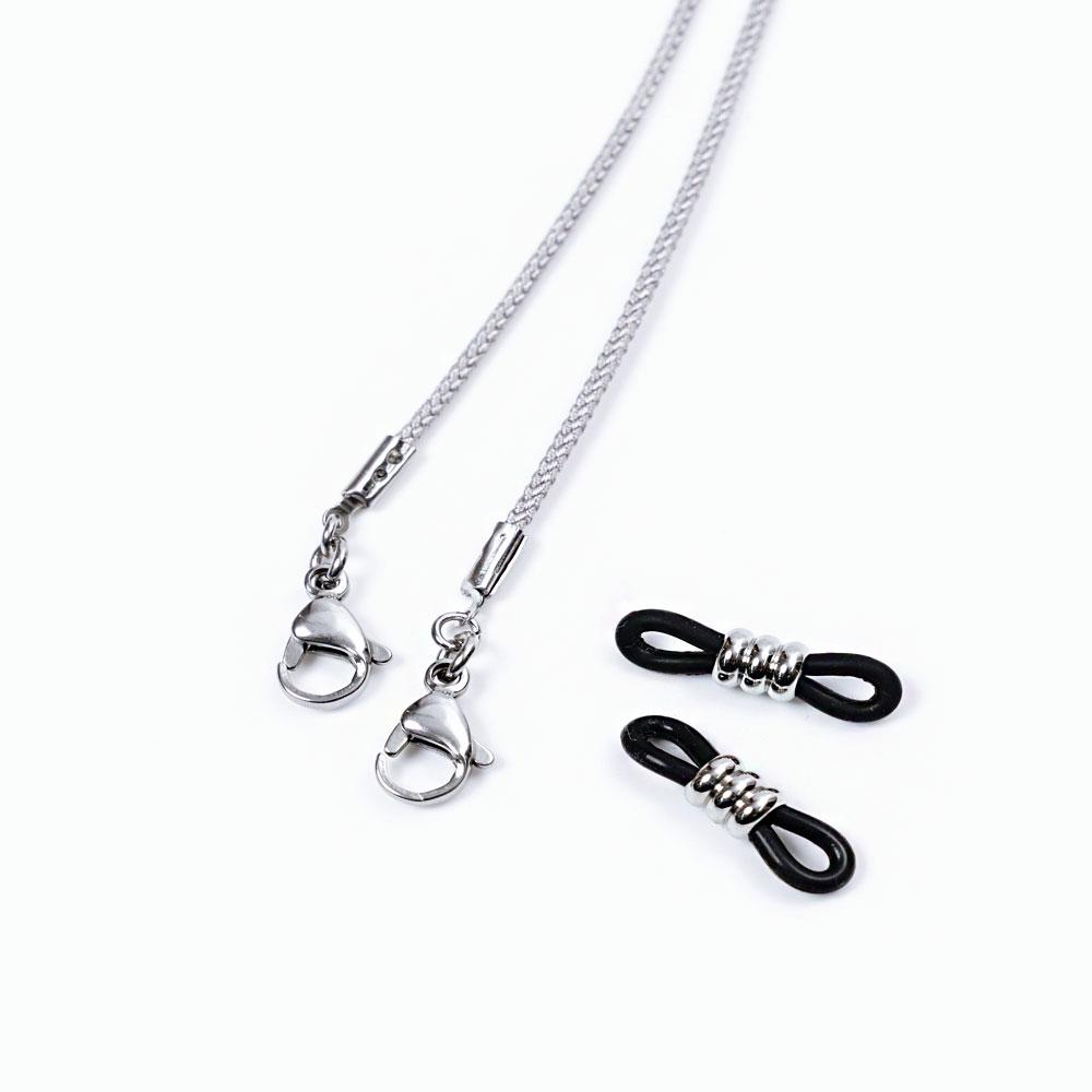 Jeibanseukeullaesig Simple Slim Strap Eyeglass Chain Mask Necklace (C2001-An669_Gr)