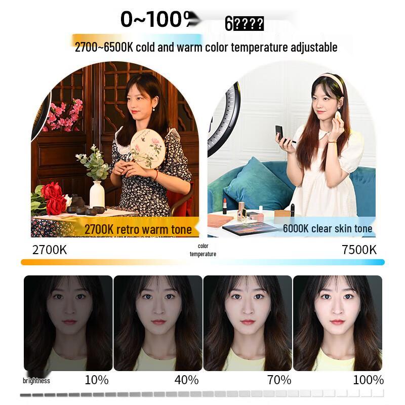 Zestaw pierścieniowego światła LED JINBEI LR-480II 18-calowy