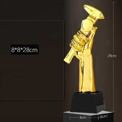 

Customized Competition Wrench Hammer Sculpture, Craftsman Spirit Trophy, Customized Hammer, Skill Skill Sculpture Home Decor 1Pc