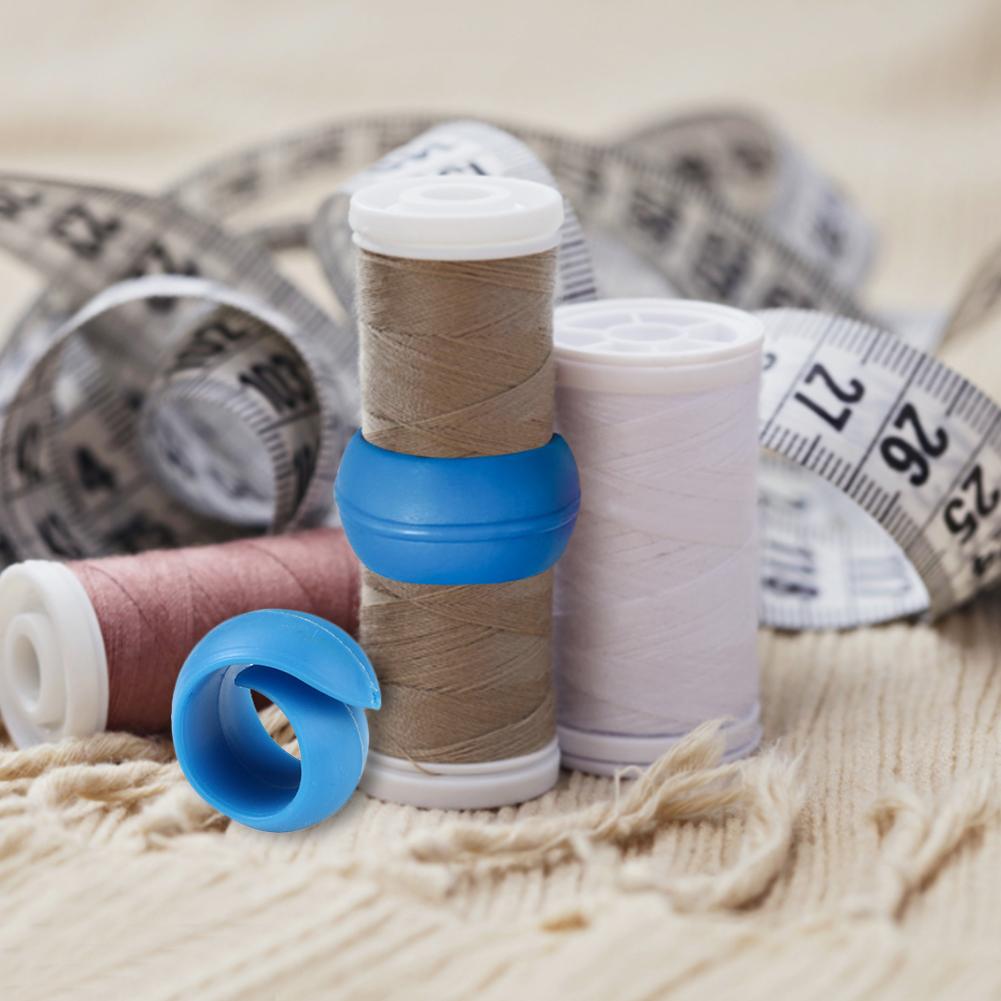 2pcs Bobbin Thread Organizing Clips Mini Silica Gel Silicone Holder for Quilting Sewing Machine Spool Organizing for Fixed Spool