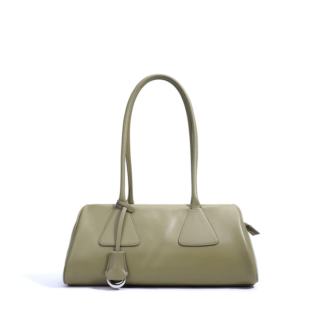Niche Design Simple Triangle Bag New Leather Fashion Handbag Commuter Shoulder Bag Women