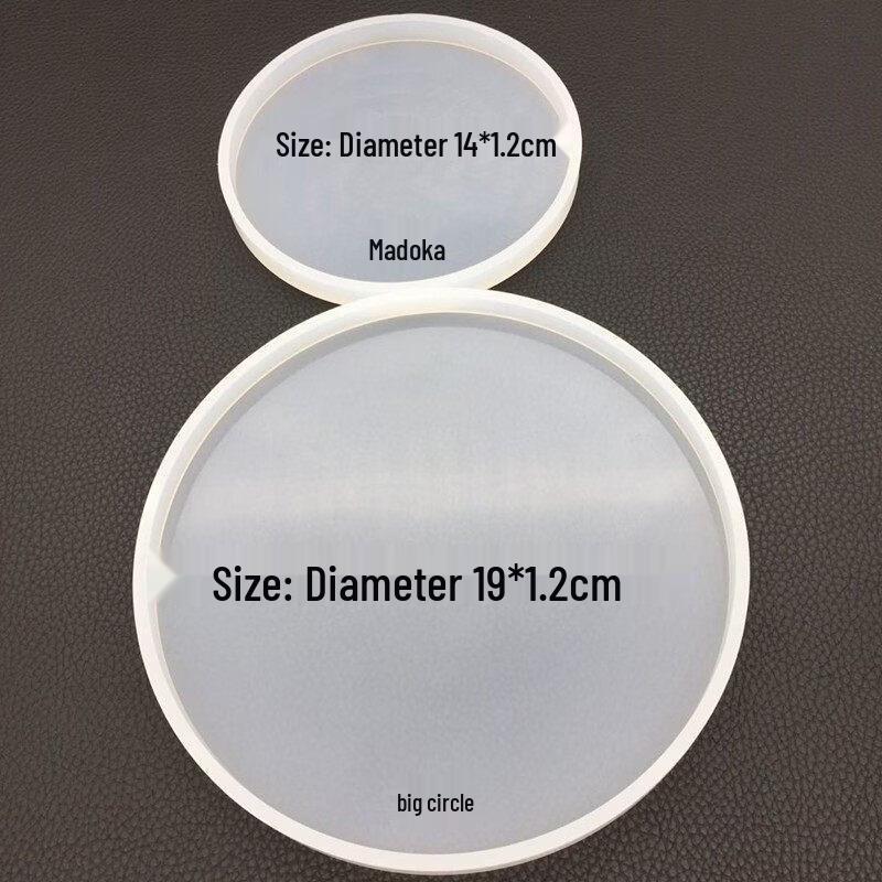 

Large Round 19cm Crystal Epoxy Silicone Tray Mold