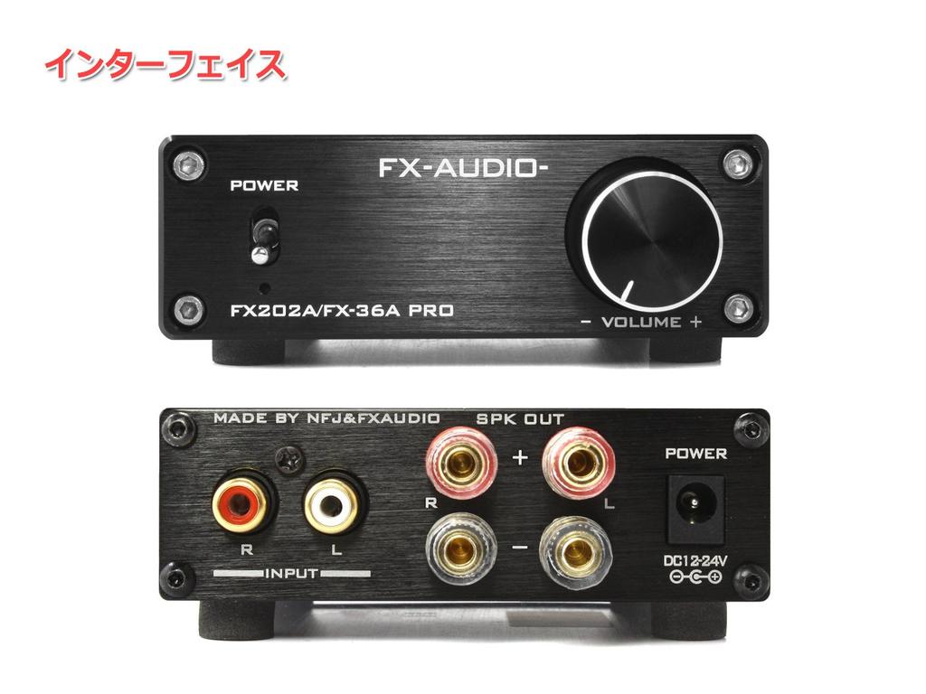 PRO Stereo Power Amplifier Equipped with TDA7492PE Digital Amplifier IC FX-AUDIO- FX202A/FX-36A "Black"