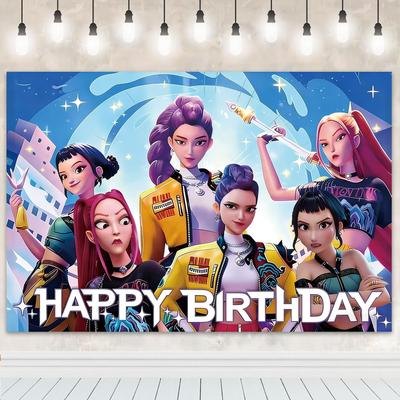 5x3FT Demon Birthday Backdrop, Party Decorations Photography A8