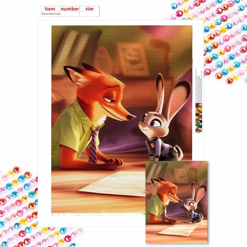 DIY Diamond Painting Judy Cross Stitch Kit Mosaic Art Diamond Painting Full Circle Diamond Home Decoration