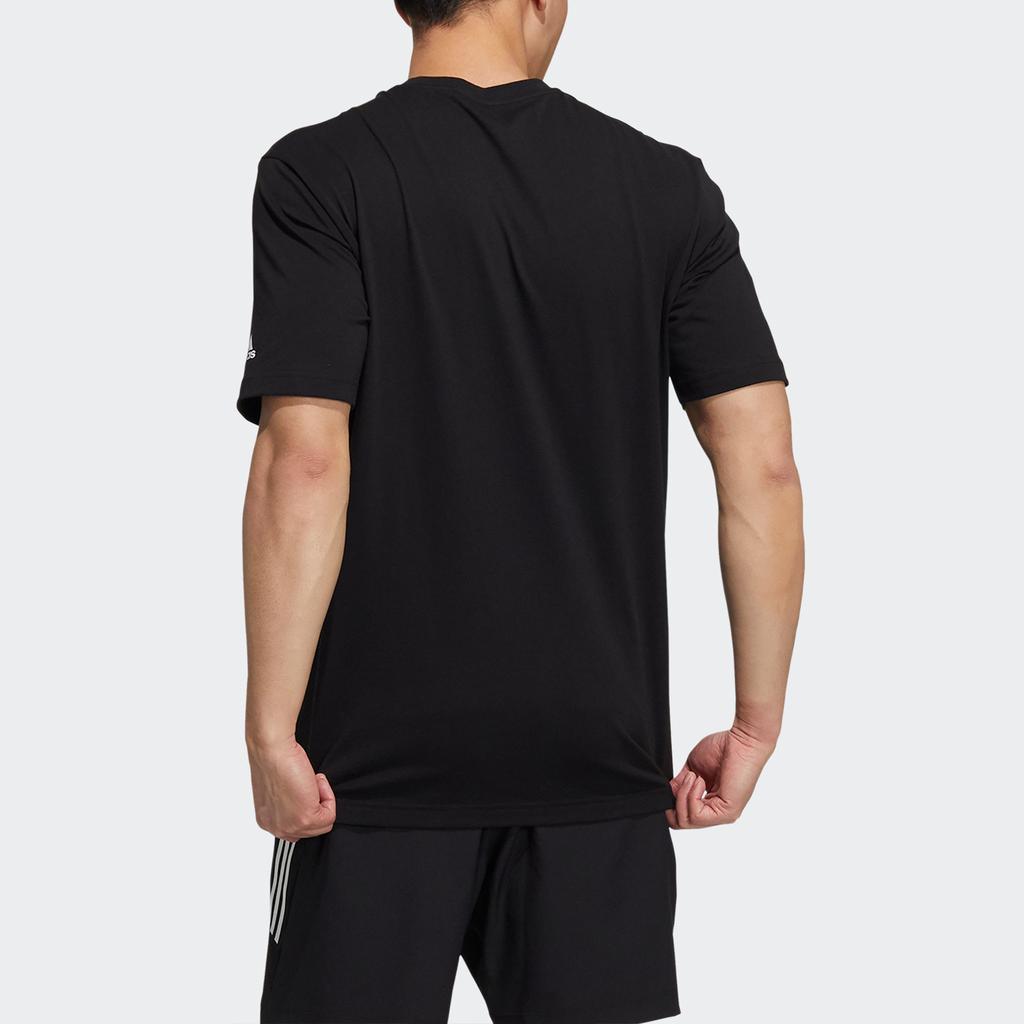 Adidas Jump Gfx Graphic Print Loose-Fit T-Shirt Men Tops Black H20795
