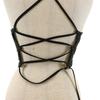 Unused Lily Brown Lace Pattern Corset Style Bustier S Black Women Used