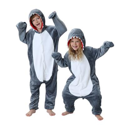 Pyjama Onesie Kigurumi Costume Outfit Shark Children 115 - 125Cm