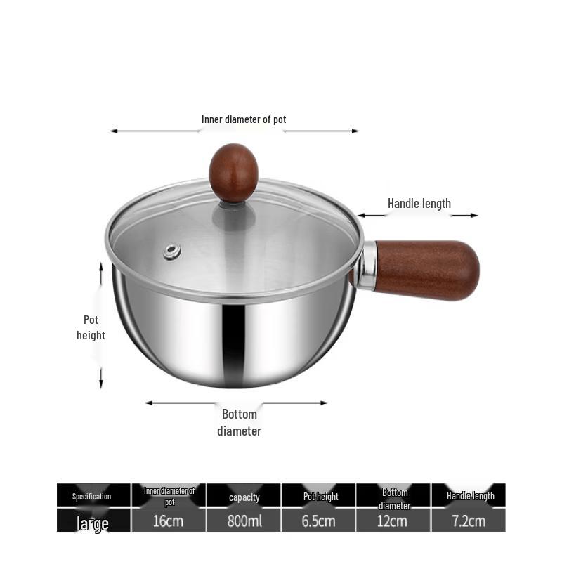 LISM 16cm Thick Small Saucepan with Lid